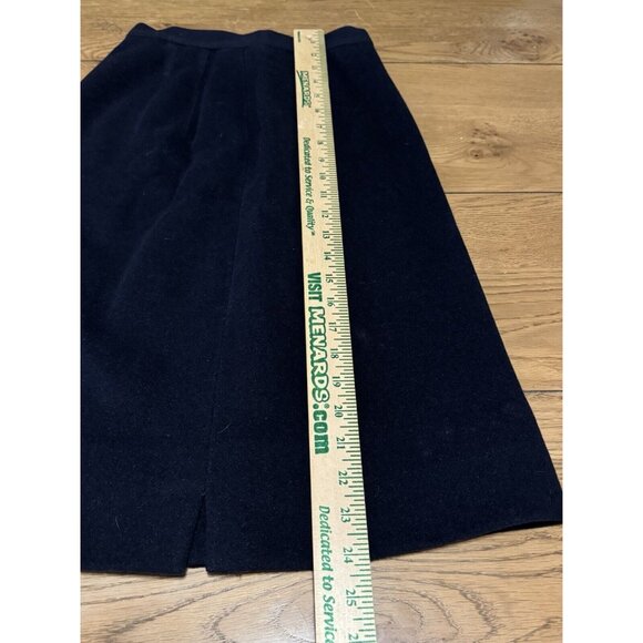 FORSTMANN Wool Angora Hair Women Blue Faux Fur Collar Sz Measured & Skirt VTG - Picture 16 of 16